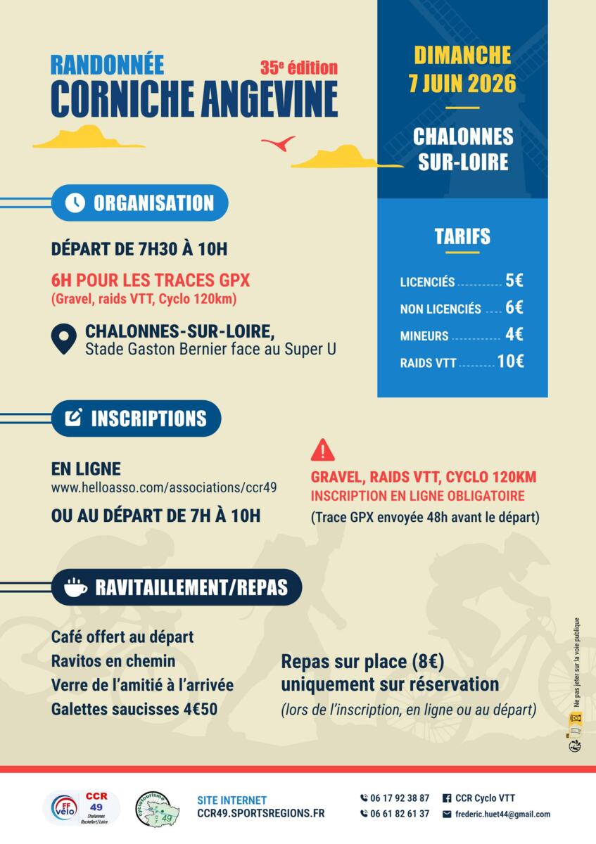 Rando Corniche Angevine 2026